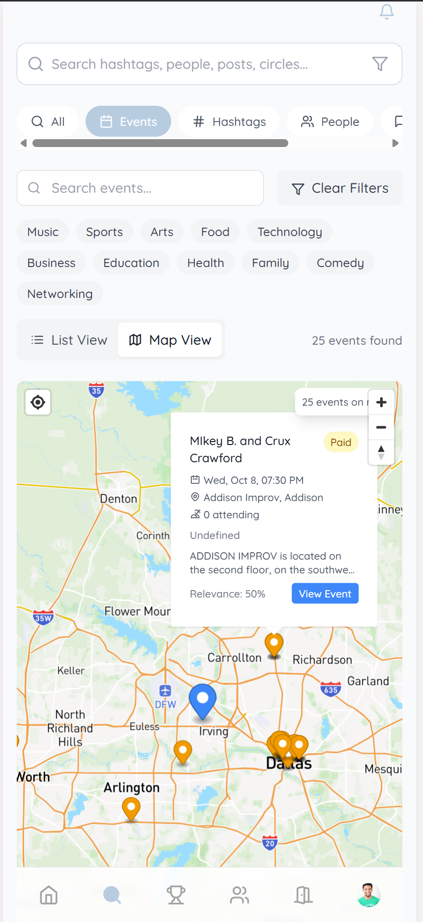 Events Map